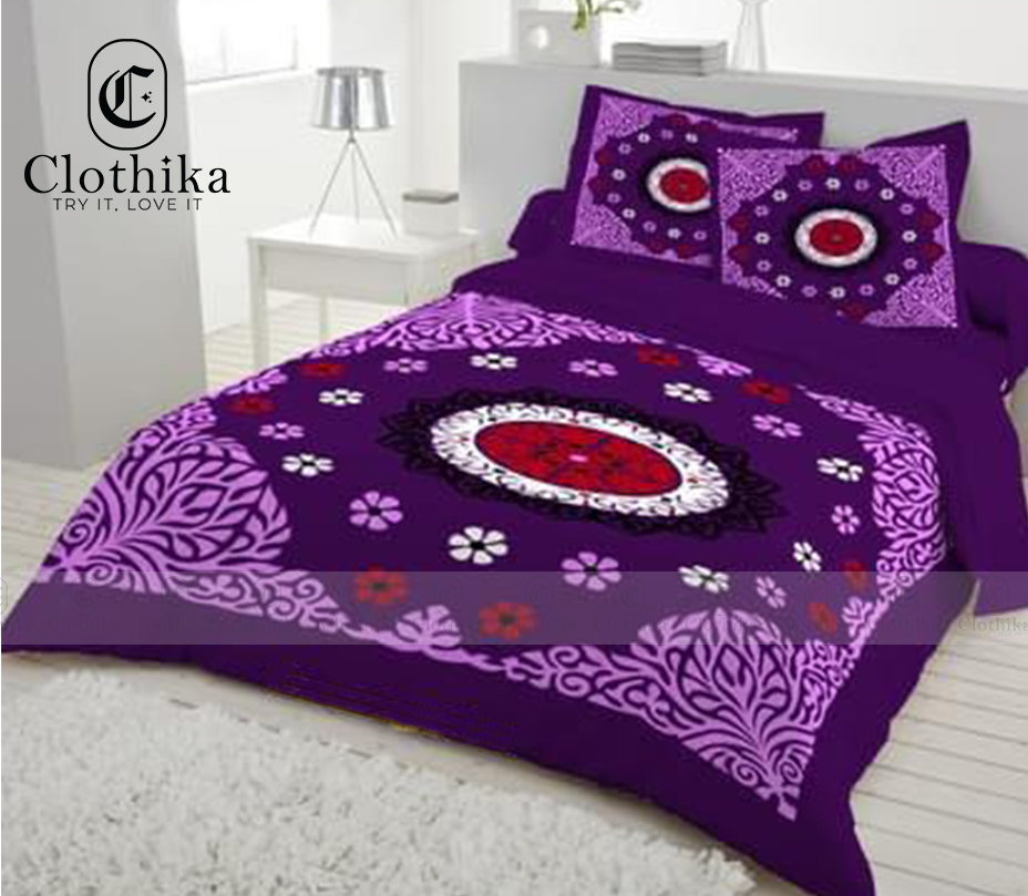 Picture of Digital Home tex Luxury Panel Fashionable Bed Sheet for Home Decoration from Clothika
