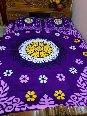 Picture of Digital Home tex Luxury Panel Fashionable Bed Sheet for Home Decoration from Clothika