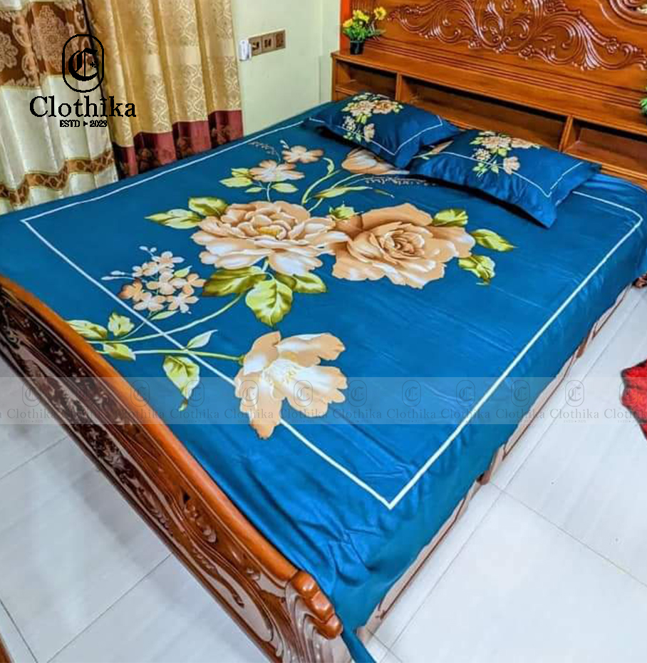 Picture of Digital Home tex Luxury Panel Fashionable Bed Sheet for Home Decoration from Clothika