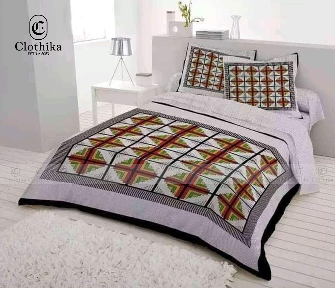 Picture of Digital Home tex Luxury Panel Fashionable Bed Sheet for Home Decoration from Clothika