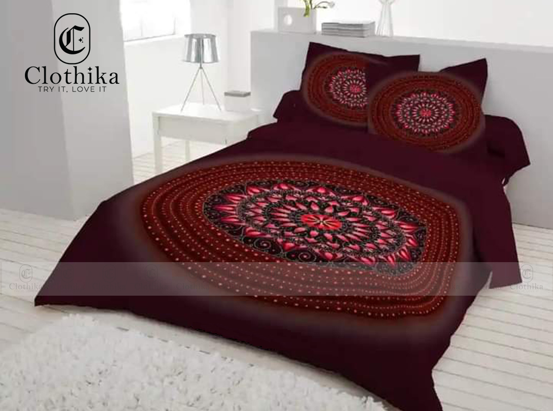 Picture of Digital Home tex Luxury Panel Fashionable Bed Sheet for Home Decoration from Clothika