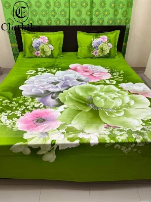 Picture of Digital Home tex Luxury Panel Fashionable Bed Sheet for Home Decoration from Clothika