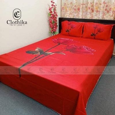 Picture of Digital Home tex Luxury Panel Fashionable Bed Sheet for Home Decoration from Clothika
