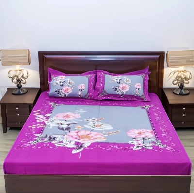 Picture of Digital Home tex Luxury Panel Fashionable Bed Sheet for Home Decoration from Clothika