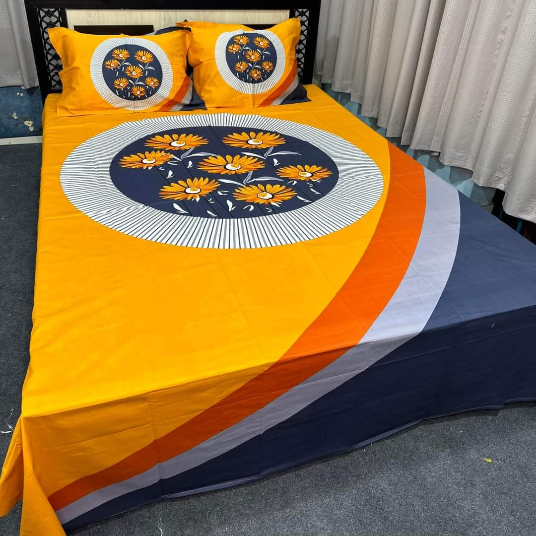 Picture of Digital Home tex Luxury Panel Fashionable Bed Sheet for Home Decoration from Clothika