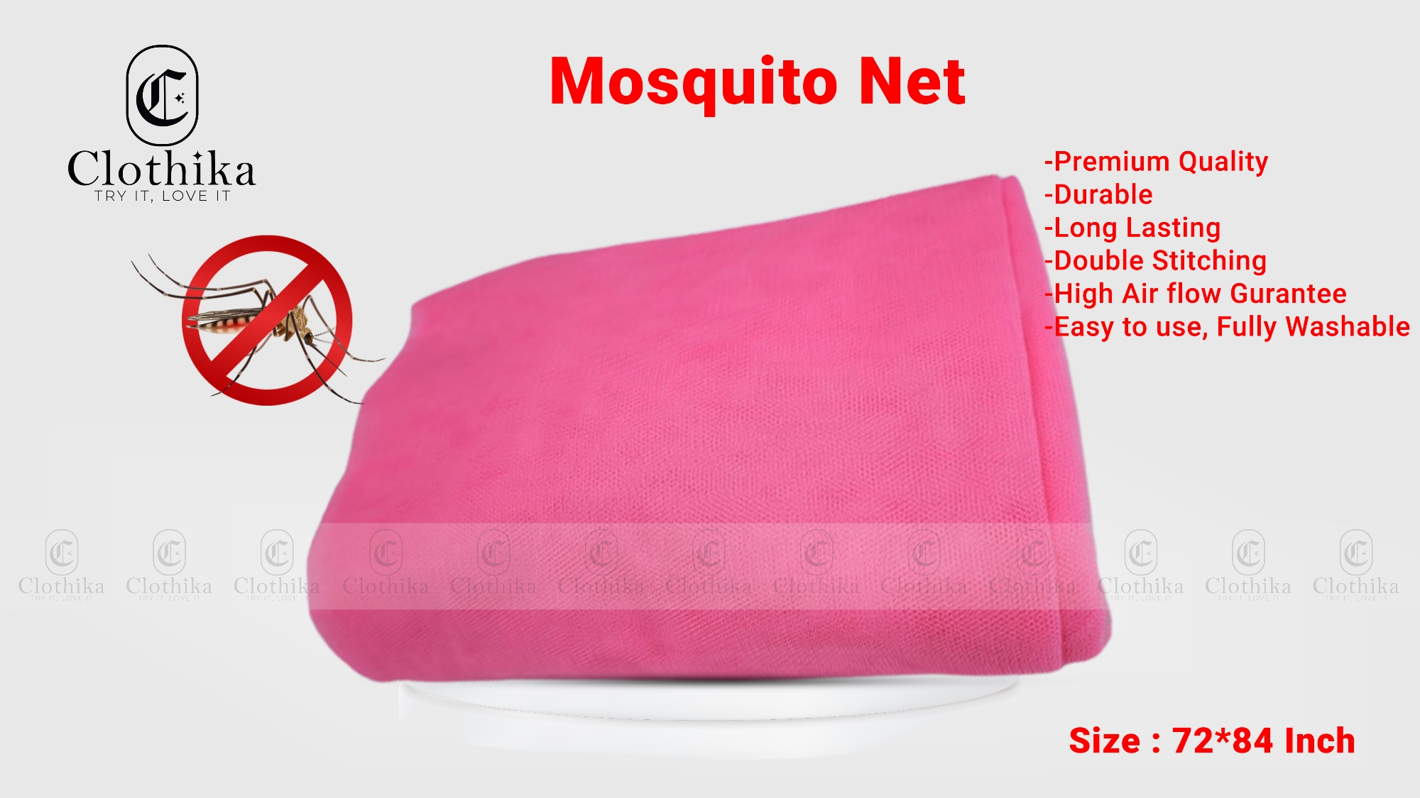 Picture of Paragon Magic Mosquito Net-King Size and Great Design with huge Airflow Net suitable for semi-size beds - Vintage Choice