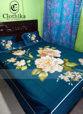 Picture of Digital Home tex Luxury Panel Fashionable Bed Sheet for Home Decoration from Clothika