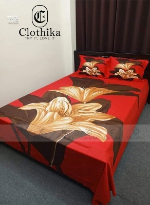 Picture of Digital Home tex Luxury Panel Fashionable Bed Sheet for Home Decoration from Clothika