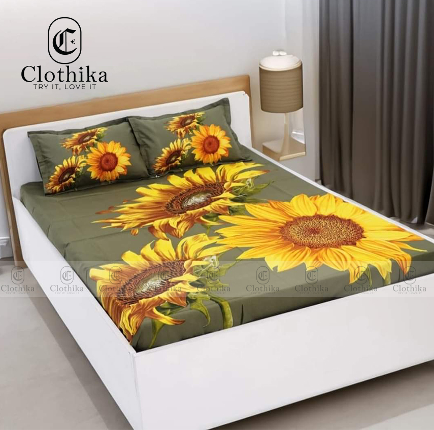 Picture of Digital Home tex Luxury Panel Fashionable Bed Sheet for Home Decoration from Clothika