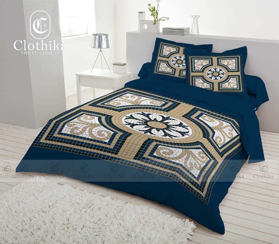 Picture of Digital Home tex Luxury Panel Fashionable Bed Sheet for Home Decoration from Clothika