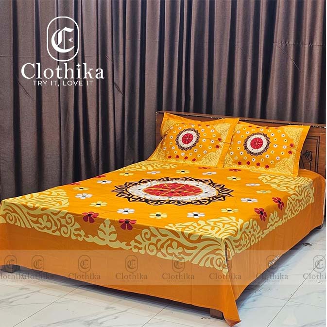 Picture of Digital Home tex Luxury Panel Fashionable Bed Sheet for Home Decoration from Clothika