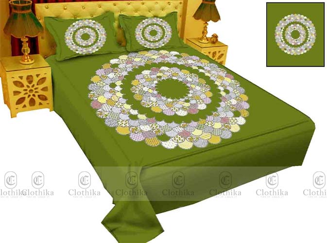 Picture of Digital Home tex Luxury Panel Fashionable Bed Sheet for Home Decoration from Clothika