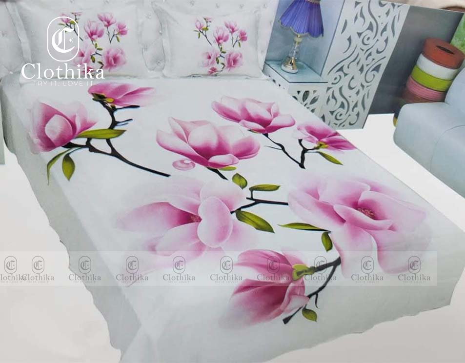 Picture of Digital Home tex Luxury Panel Fashionable Bed Sheet for Home Decoration from Clothika