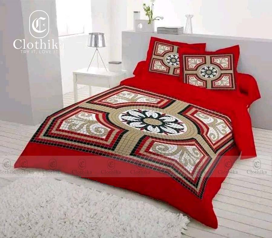 Picture of Digital Home tex Luxury Panel Fashionable Bed Sheet for Home Decoration from Clothika