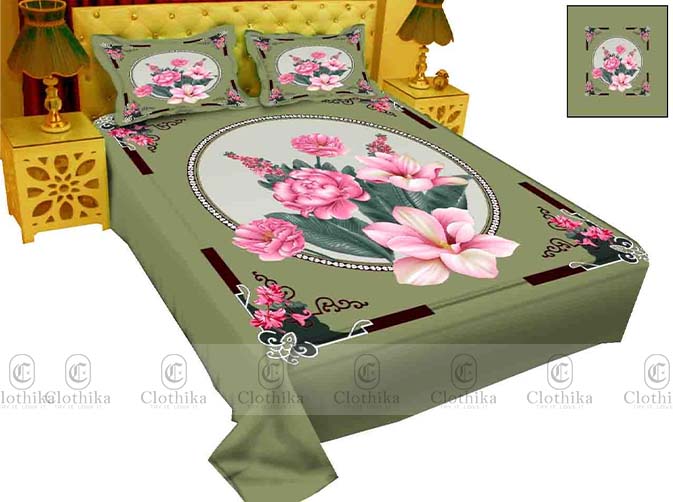Picture of Digital Home tex Luxury Panel Fashionable Bed Sheet for Home Decoration from Clothika