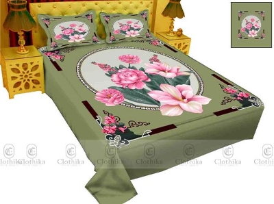 Picture of Digital Home tex Luxury Panel Fashionable Bed Sheet for Home Decoration from Clothika