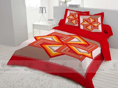Picture of Digital Home tex Luxury Panel Fashionable Bed Sheet for Home Decoration from Clothika
