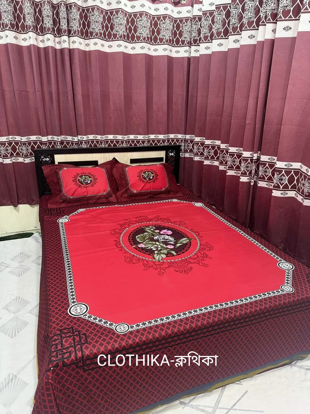 Picture of Eid New Panel Bedsheet king size(8.3 feet/7.5feet) with 2 pillows cover