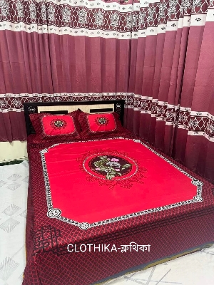 Picture of Eid New Panel Bedsheet king size(8.3 feet/7.5feet) with 2 pillows cover
