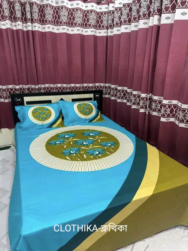 Picture of Eid Collection Premium Panel Bedsheet king size(8feet/7.5 feet) with 2pillows cover