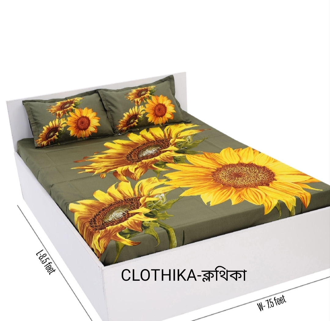 Picture of Eid new collection Bedsheet king size(8feet/7.5 feet) with 2 pillows cover