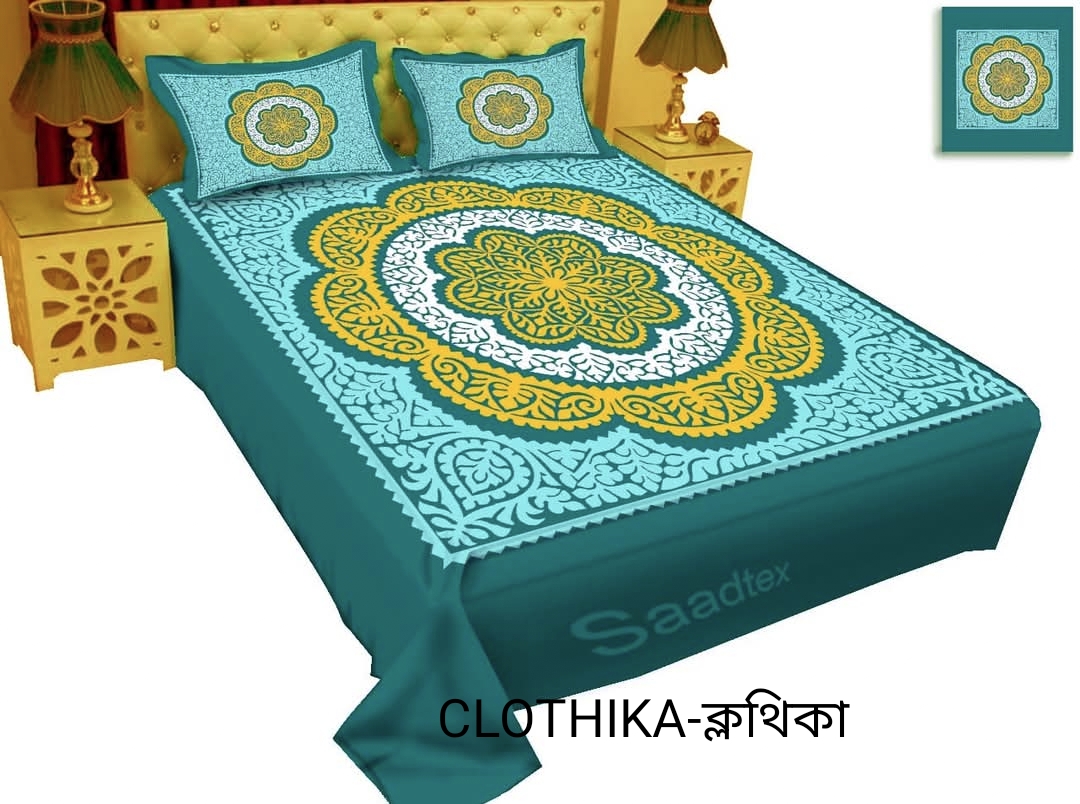 Picture of Premium Quality king size(8feet/7.5 feet) Bedsheet with 2 pillows cover