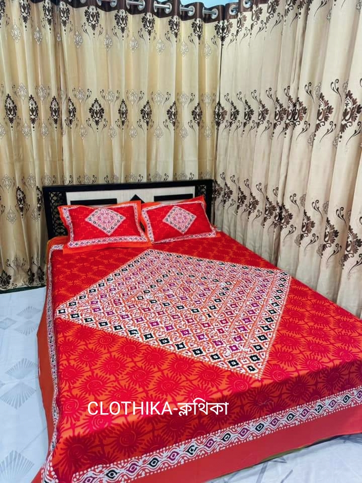 Picture of Mos Demanding Premium Quality Panel Bedsheet With 2 pillows cover form CLOTHIKA