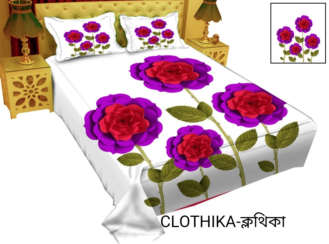 Picture of Luxury Premium Quality Panel Bedsheet with 2 pillows cover from CLOTHIKA