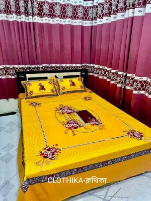 Picture of Premium Quality Bedsheet king size(8ffeet/7.5 feet) with 2 pillows cover from CLOTHIKA