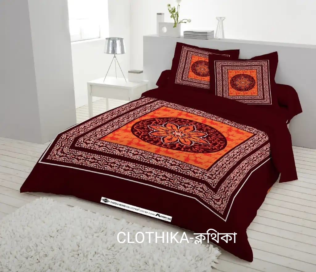 Picture of Premium Quality panel Bedsheet king size (8feet/7.5feet)  with 2 pillows cover from CLOTHIKA