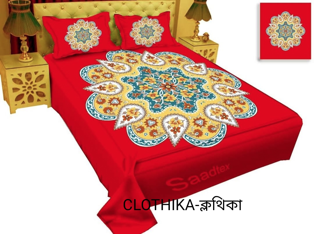Picture of Premium Quality Bedsheet king size(8feet/7.5feet) with 2 pillows cover from CLOTHIKA