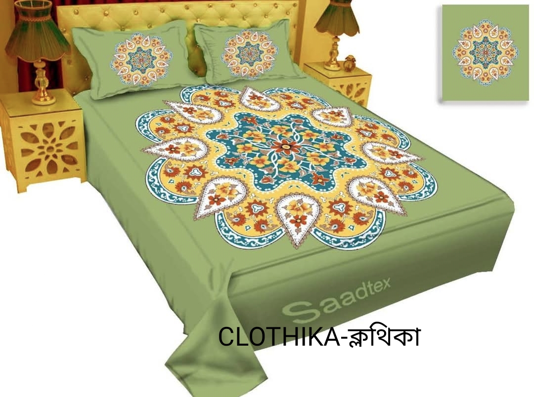 Picture of Luxury Panel Bedsheet king size(8feet/7.5feet) with 2 pillows cover from CLOTHIKA