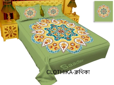 Picture of Luxury Panel Bedsheet king size(8feet/7.5feet) with 2 pillows cover from CLOTHIKA