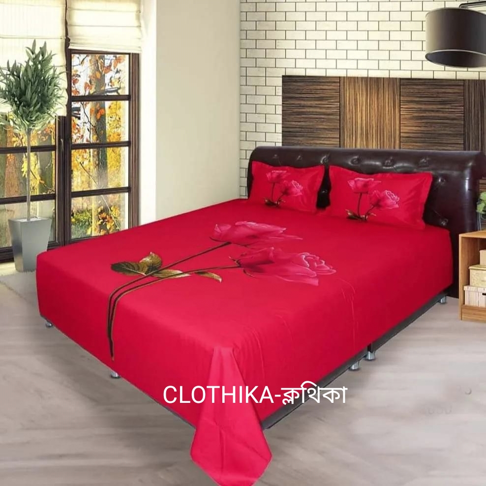 Picture of Premium Quality Bedsheet king size(8feet/7.5feet) with 2 pillows cover from CLOTHIKA