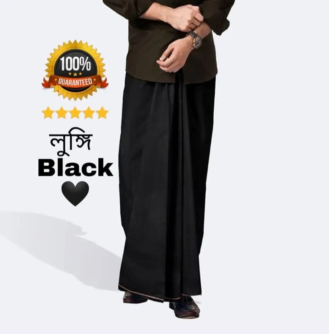Picture of Black Lungi ATM brand 5 hand for smart men