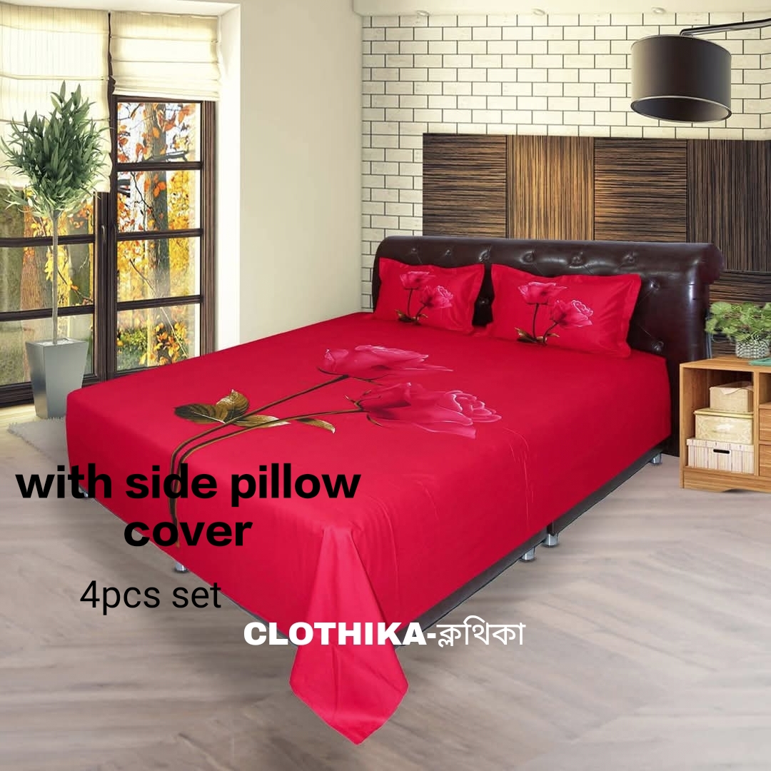 Picture of Luxury Premium Quality panel Bedsheet king size(8feet/7.5feet) with 2 pillows cover for home decorations