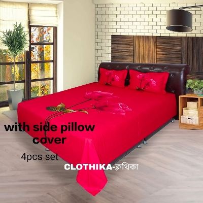 Picture of Luxury Premium Quality panel Bedsheet king size(8feet/7.5feet) with 2 pillows cover for home decorations