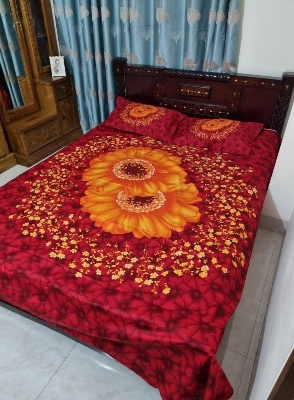 Picture of Pakiza Luxury panel bedsheet king size(8feet/7.5 feet) with 2 pillows cover for home decorations
