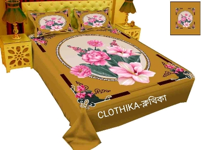 Picture of Luxury Panel Bedsheet king size (8feet/7.5feet) with 2 pillows cover for home decorations