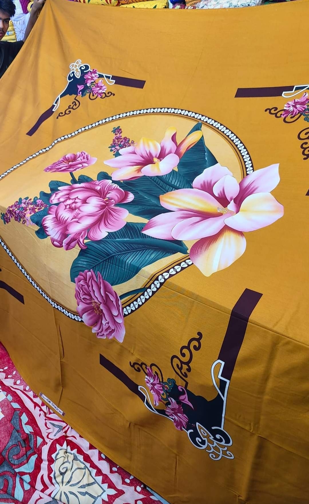 Picture of Luxury Panel Bedsheet king size (8feet/7.5feet) with 2 pillows cover for home decorations