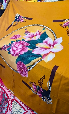 Picture of Luxury Panel Bedsheet king size (8feet/7.5feet) with 2 pillows cover for home decorations