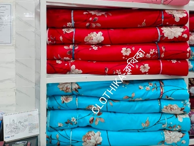 Picture of Twill Cotton Premium Bedsheet with 2 pillows cover & 1 side pillow cover for home decorations
