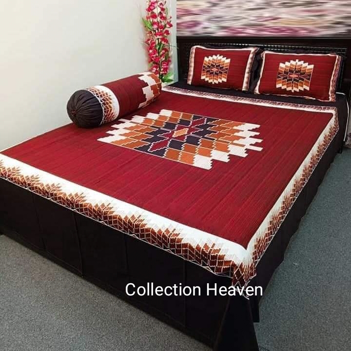 Picture of New Design Premium Quality panel Bedsheet king size(8feet/7?5feet) with 2 pillows cover &1 side pillow cover for home decorations