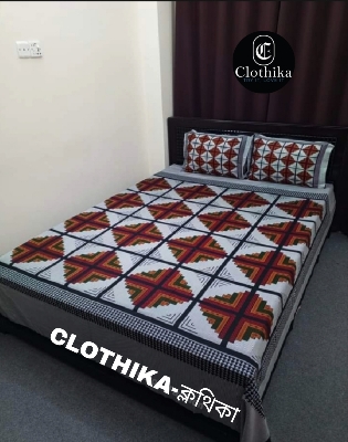 Picture of Premium Quality Panel Bedsheet king size(8feet×7.5feet) with 2 pillows cover for Home decorations