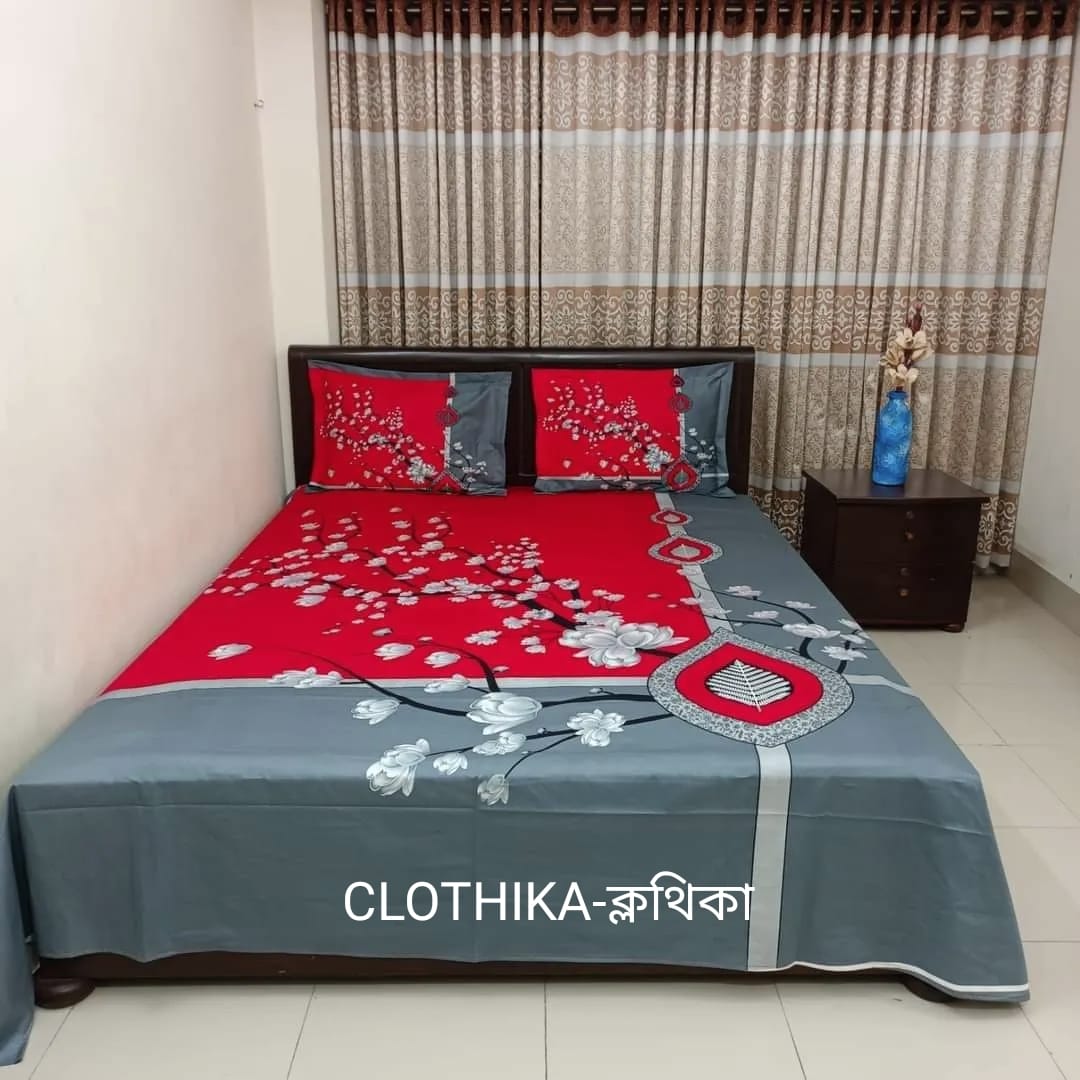 Picture of New Design Luxury Panel bedsheet king size(8feet×7.5feet) with 2 pillows cover for home decorations