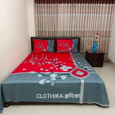 Picture of New Design Luxury Panel bedsheet king size(8feet×7.5feet) with 2 pillows cover for home decorations