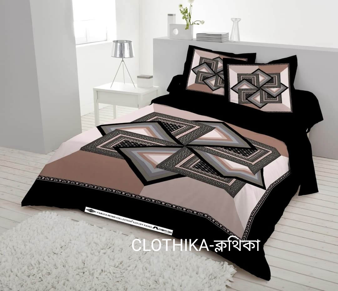 Picture of New design Premium Quality Panel Bedsheet king size(8feet×7.5feet) with 2 pillows cover for home decorations