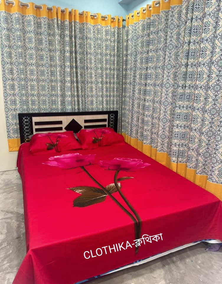 Picture of Luxury Panel bedsheet king size(8feet×7.5feet) with pillows cover for home decorations