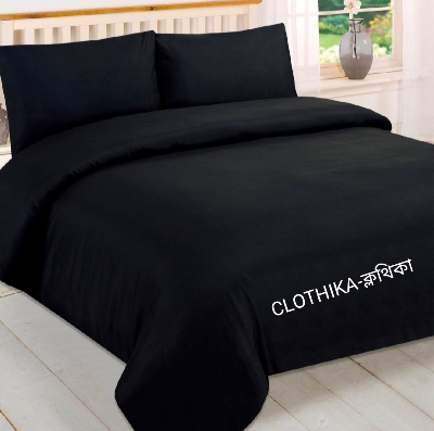 Picture of Premium Quality Solid Colour Twill Cotton Bedsheet King size(8feet×7.5 feet) with pillows cover for home decorations