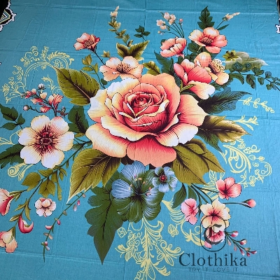 Picture of New Design Luxury Panel Bedsheet king size(8feet×7.5feet) with 2 standard size pillows cover for home decorations.